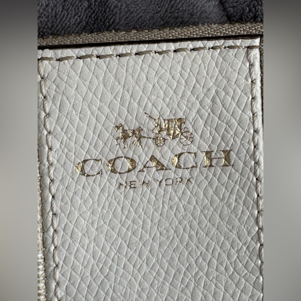 Coach Corner Zip Wristlet in Signature Coated Canvas - Picture 11 of 16
